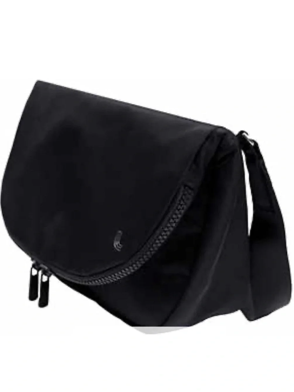 LOLE Adjustable Crossbody Bag Flap Magnetic Closure One Size Purse Bag BLACK
